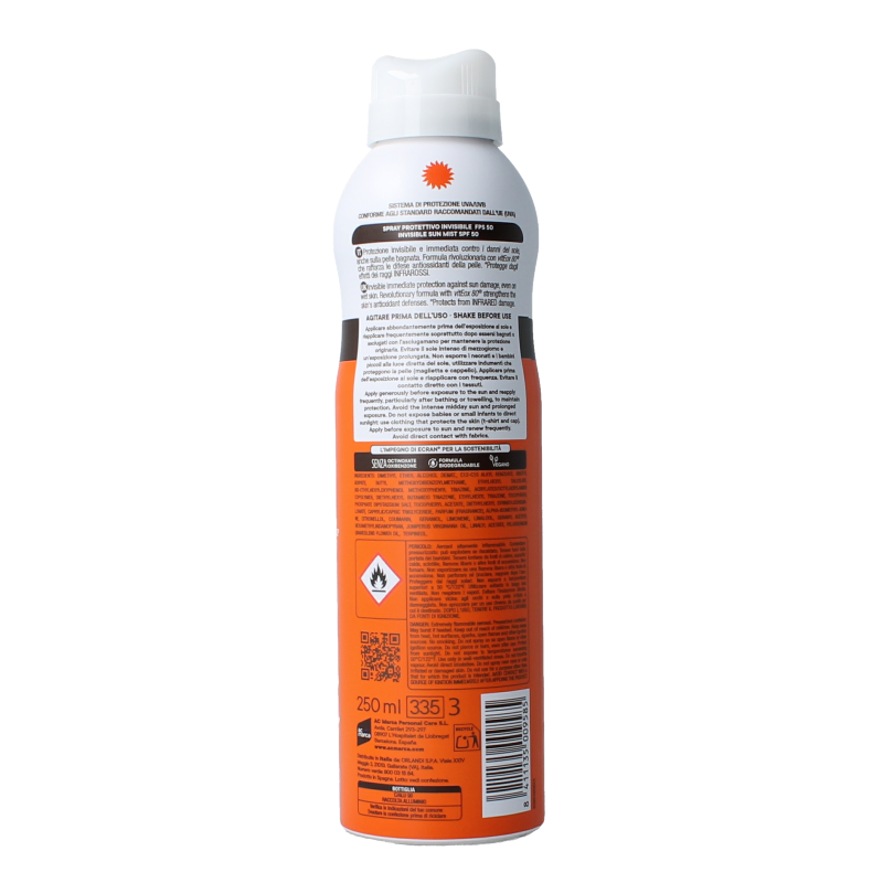 Ecran Sunique invisible spray SPF50 250 Milliliter