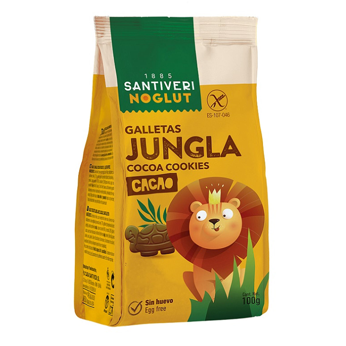 Santiveri Jungle koekjes cacao glutenvrij 100.00 Gram