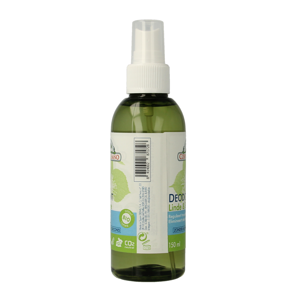 Corpore Sano Deodorant spray salie en linde 150.00 Milliliter