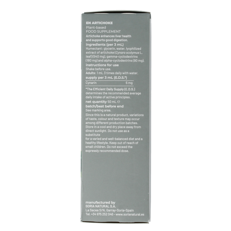 Soria Natural Cynara scolymus XXI extract 50 Milliliter