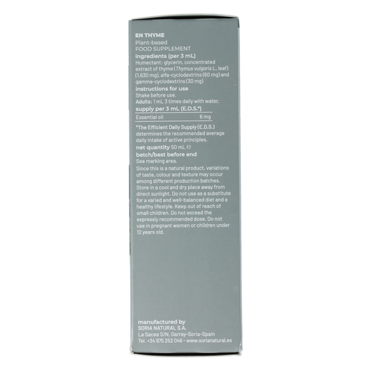 Soria Natural Thymus vulgaris XXI extract 50.00 Milliliter
