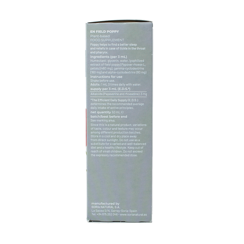 Soria Papaver rhoeas extract 50 Milliliter