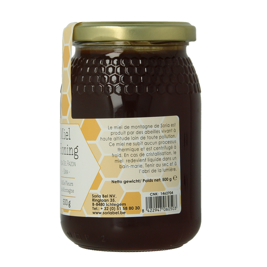 Soria Natural Honing berghoning miel aromatica 500.00 Gram