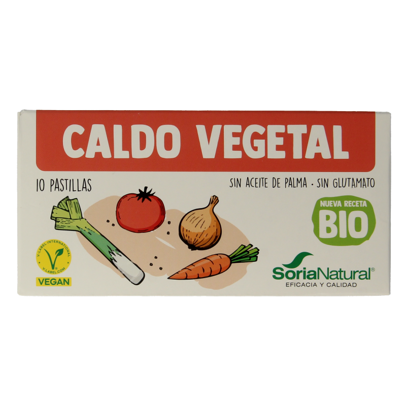 Soria Natural Bouillonblokjes plantaardig bio 10 Stuks