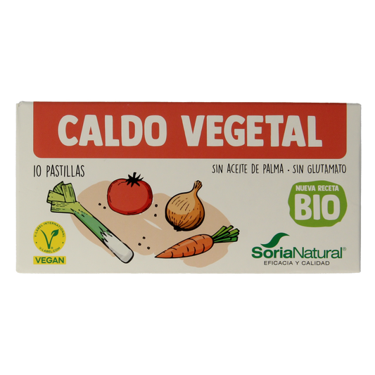 Soria Natural Bouillonblokjes plantaardig bio 10 Stuks