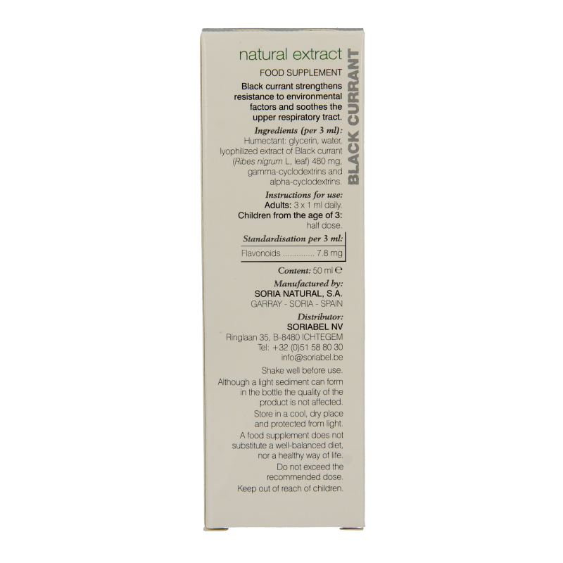 Soria Natural Ribes nigrum XXI extract 50 Milliliter