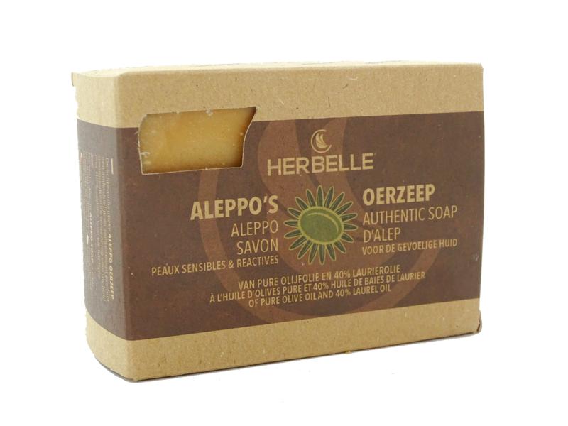 Herbelle Aleppo zeep olijf met 40% laurier 1 Stuks