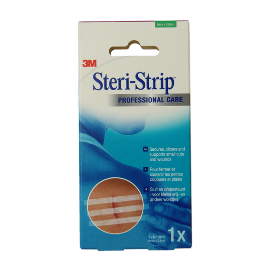 3M Steri strip hecht 6 x 38mm 6 Stuks
