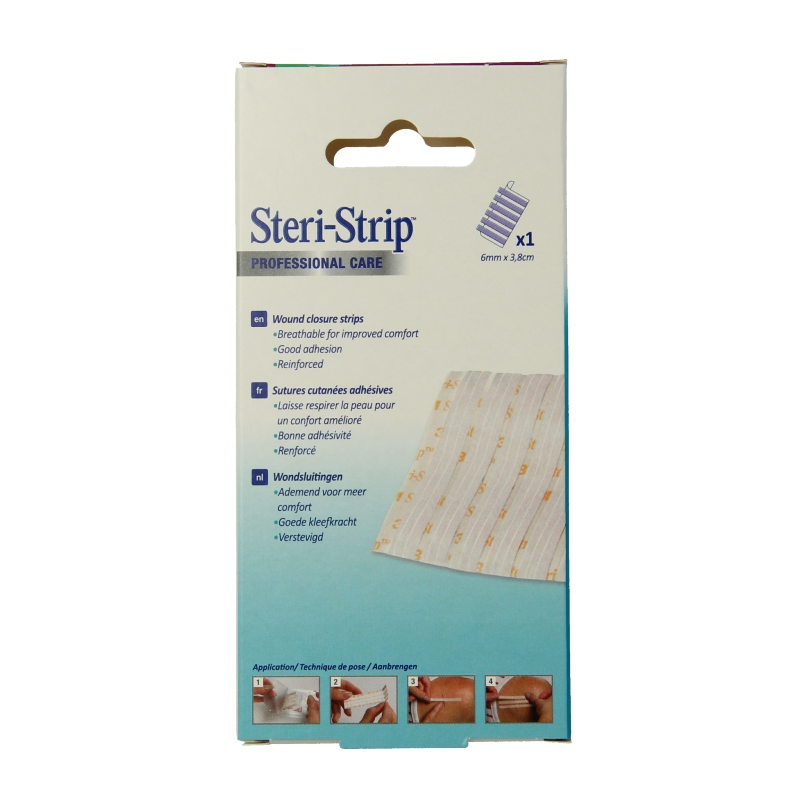 3M Steri strip hecht 6 x 38mm 6 Stuks