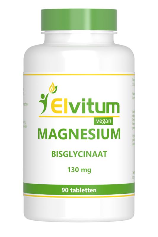 Elvitum Magnesium (bisglycinaat) 130mg 90 Tabletten