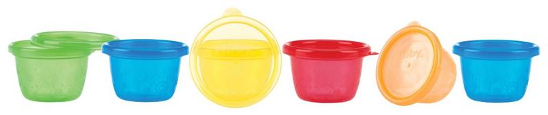 Nuby Kommetje met deksel 118ml 6 Stuks