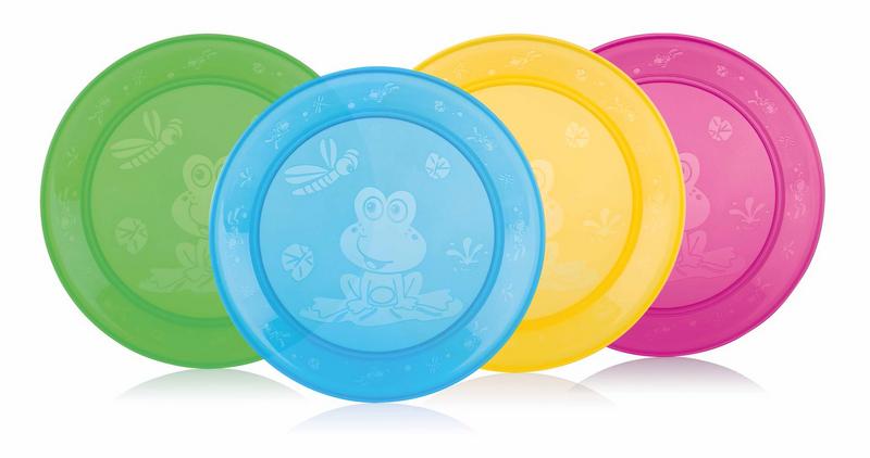 Nuby Set van 4 bordjes - 9m+ 4 Stuks