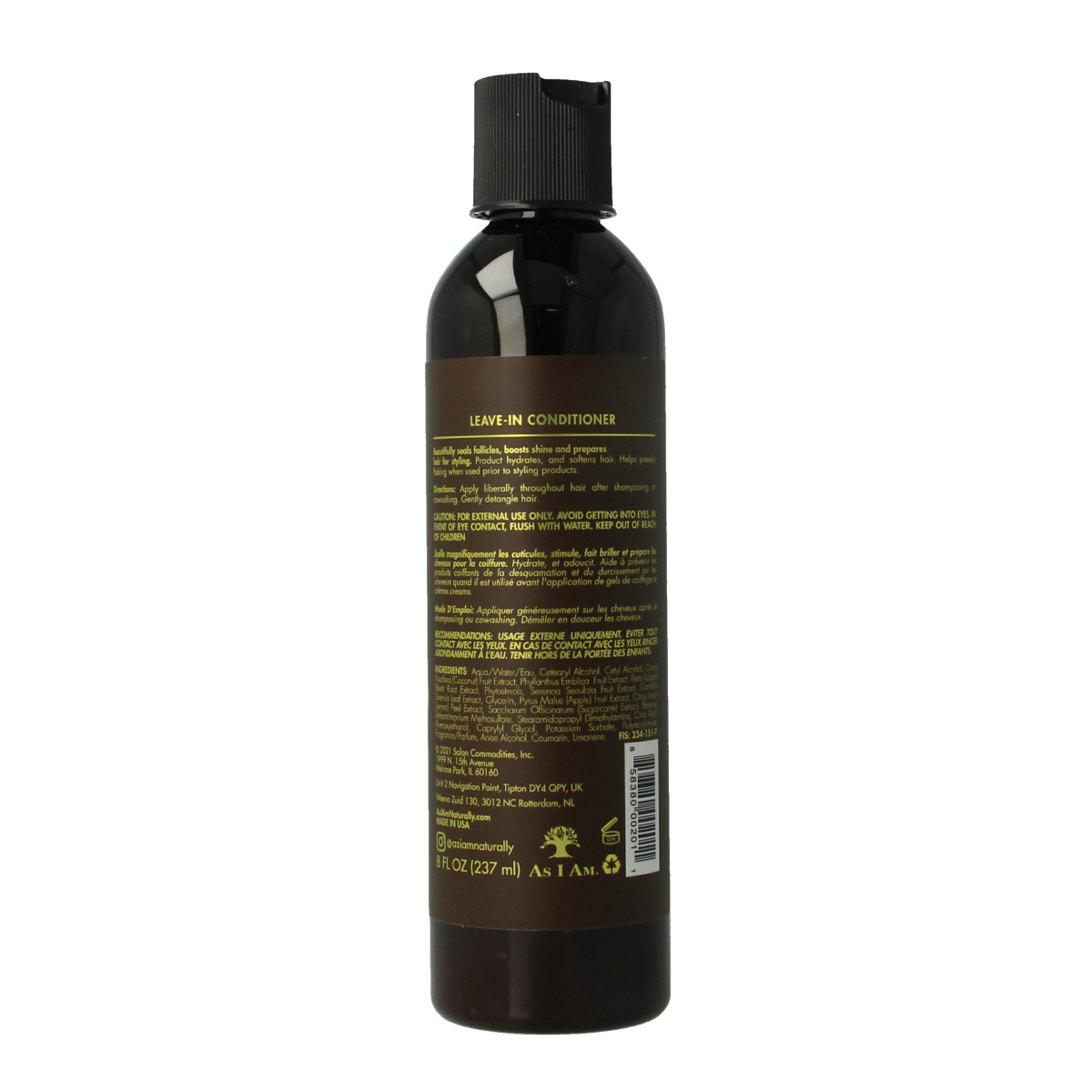 As I Am Conditioner leave in 237.00 Milliliter