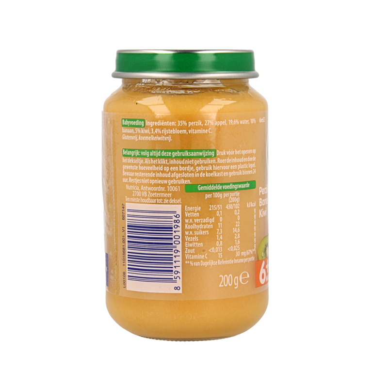 Olvarit Perzik banaan kiwi 6M53 200 Gram