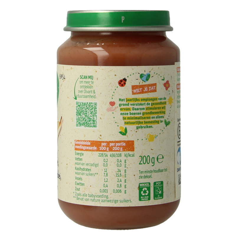 Olvarit Appel aardbei peer 6M54 200 Gram