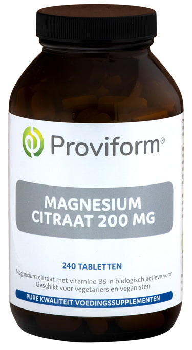 Proviform Magnesium citraat 200 mg & B6 240 Tabletten