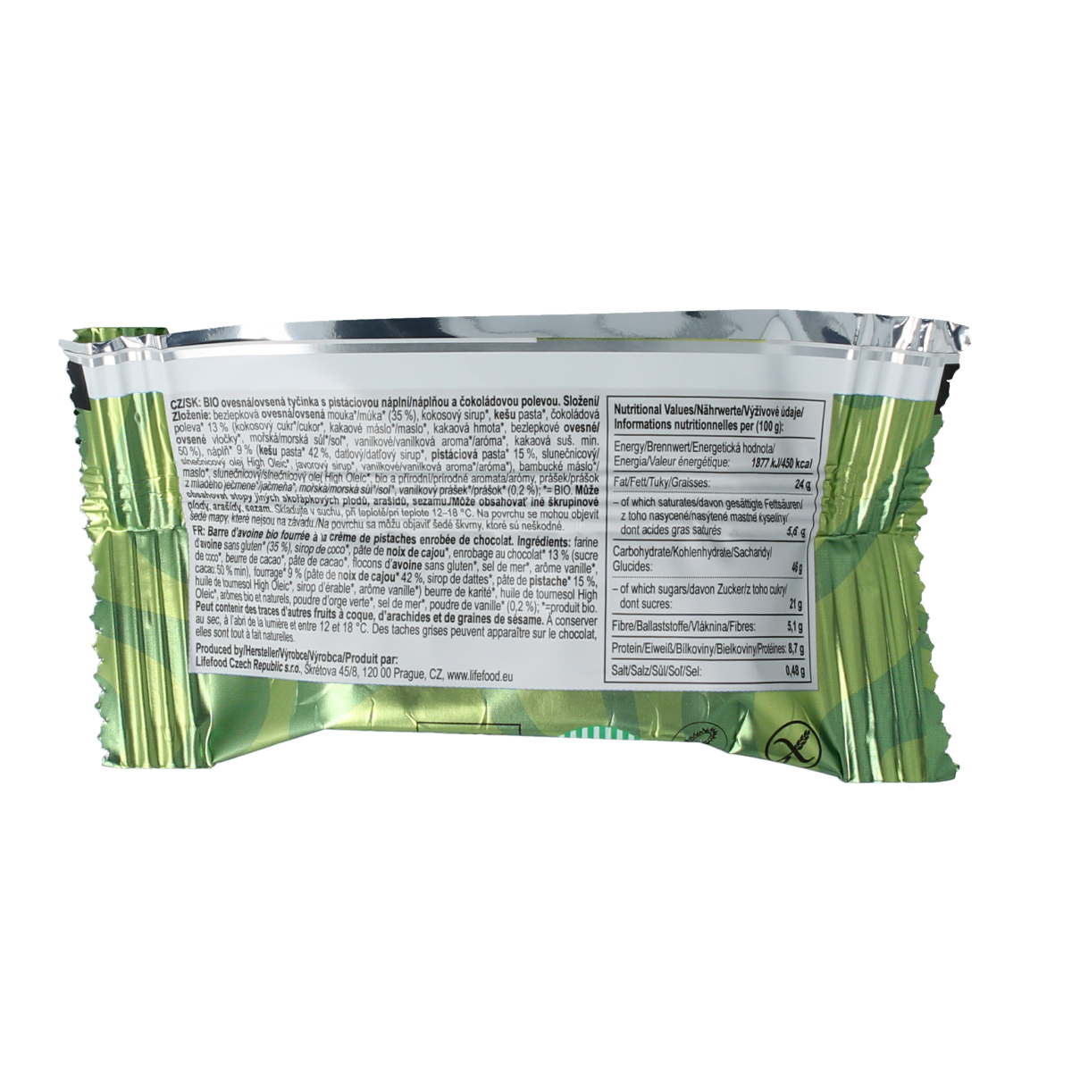 Lifefood Cake pistachio vanilla BIO 35.00 Gram