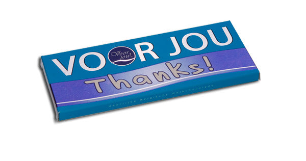 Voor Jou! Wensreep melkchocolade thanks 70.00 Gram