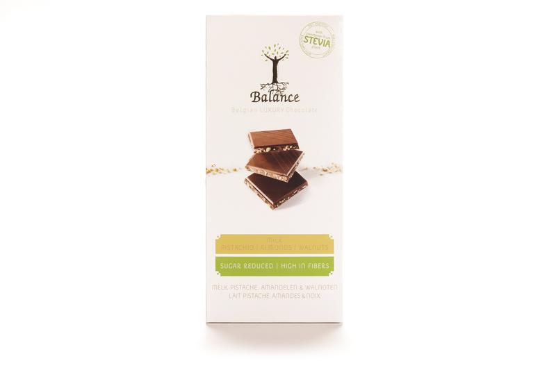 Balance Choco stevia tablet melk pistache 85 Gram