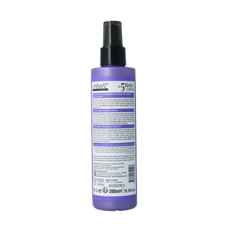 Urban Care Expert hairtonic biotine & caffeine spray 200 Milliliter