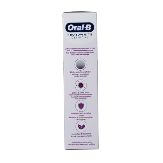 Oral B Tandpasta 3D white clinical radiant 75.00 Milliliter