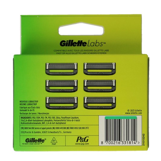 Gillette Labs lubrastrip 6 Stuks