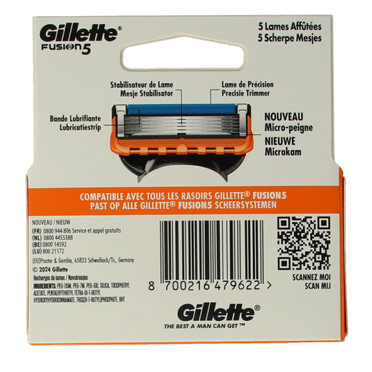 Gillette Fusion manual blades 4.00 Stuks