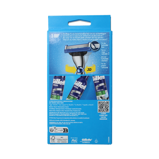 Gillette Mach 3 turbo scheersysteem 2 up 1 Stuks