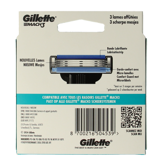 Gillette Mach3 blades 8 Stuks