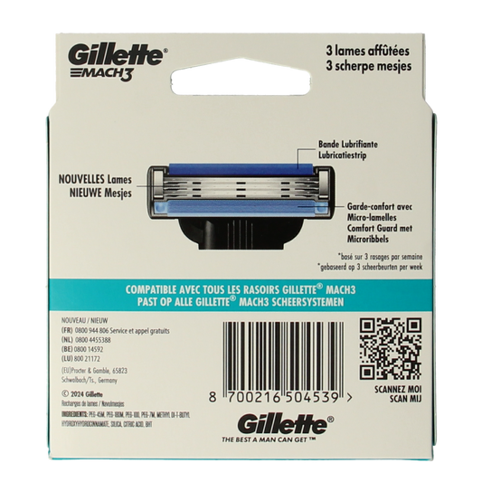 Gillette Mach3 blades 8.00 Stuks