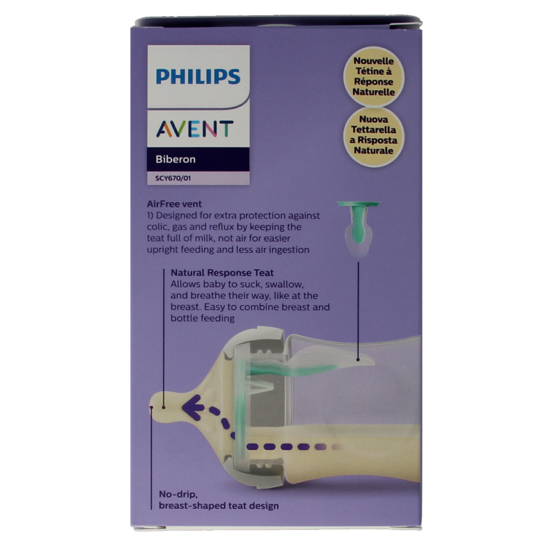 Avent Natural airfree voedingsfles 125 Milliliter