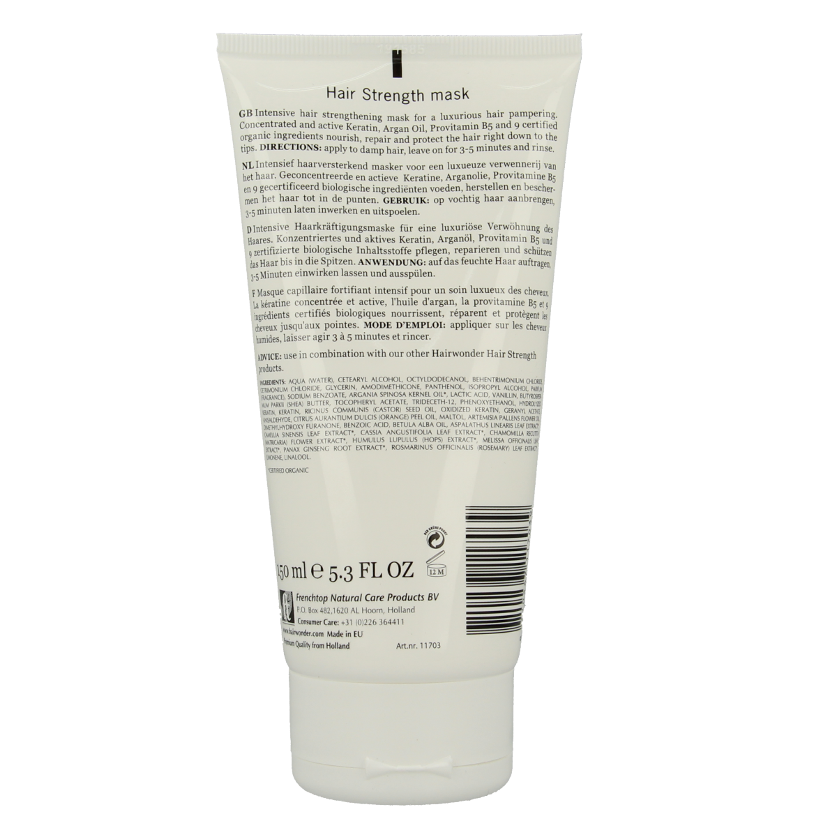 Hairwonder Hair strength mask 150.00 Milliliter