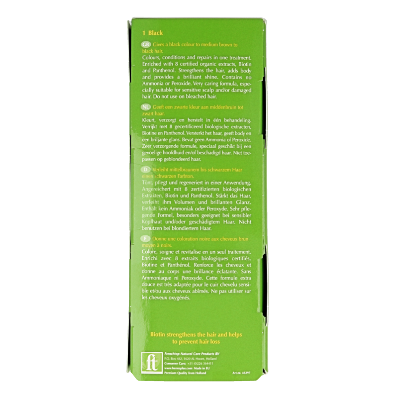 Henna Plus Colour cream black 1 60 Milliliter