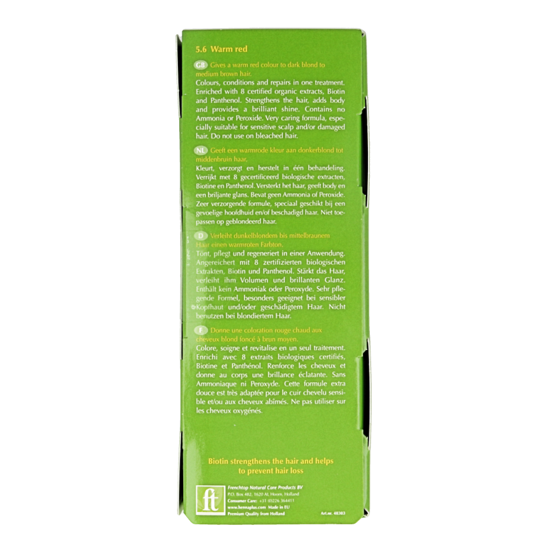 Henna Plus Colour cream 5.6 warm red 60 Milliliter