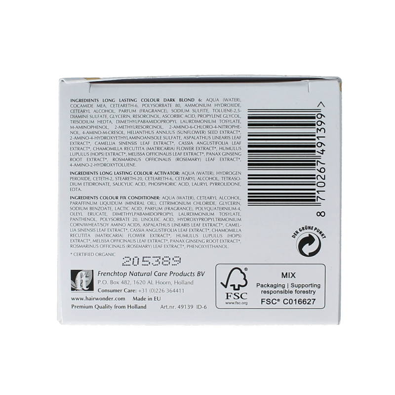 Henna Plus Long lasting colour 6 dark blond 100 Milliliter
