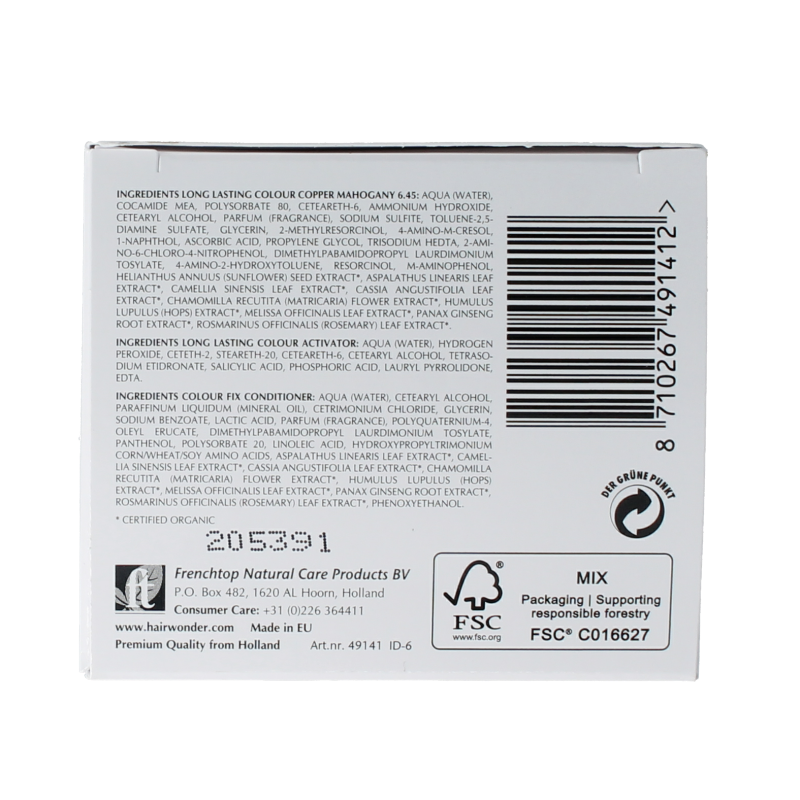 Henna Plus Long lasting colour 6.45 copper mahogany 100 Milliliter