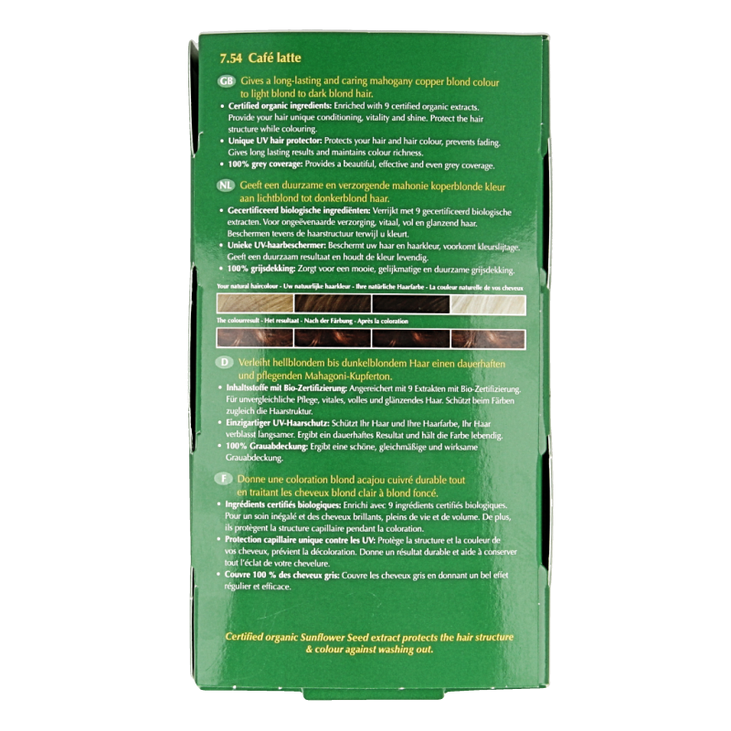 Henna Plus Long lasting colour 7.54 cafe latte 100 Milliliter