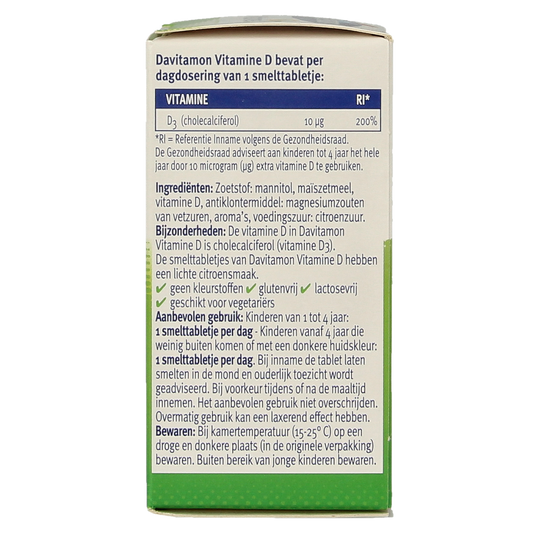 Davitamon Vitamine D kind smelttablet 150.00 Tabletten