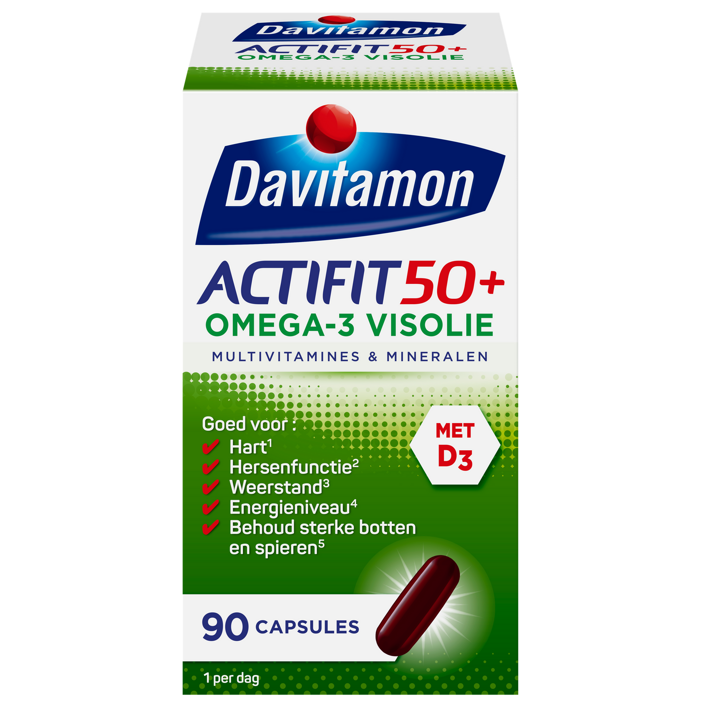 Davitamon Actifit 50+ omega 3 90 Capsules