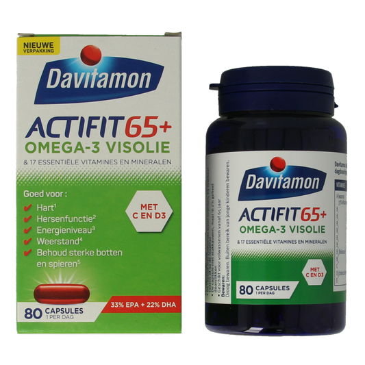 Davitamon Actifit 65+ omega 3 80 Capsules