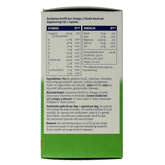 Davitamon Actifit 65+ omega 3 80.00 Capsules