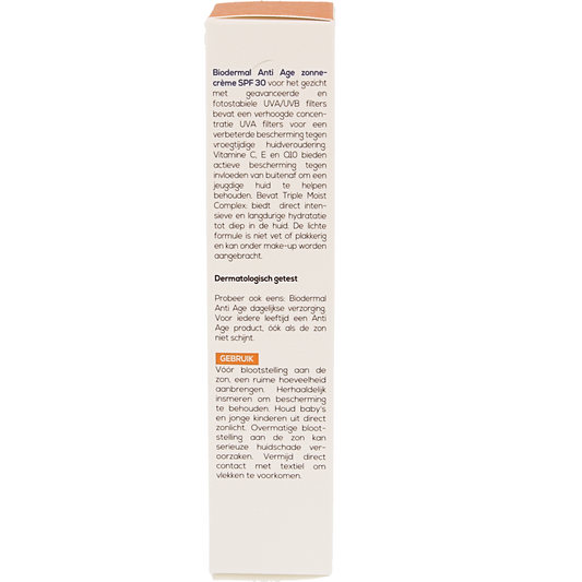 Biodermal Anti-age creme gezicht SPF30 40.00 Milliliter