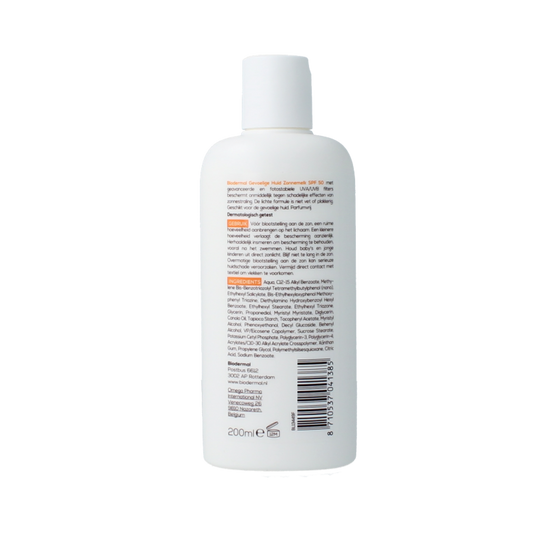 Biodermal Zonnemelk gevoelige huid SPF50+ 200 Milliliter