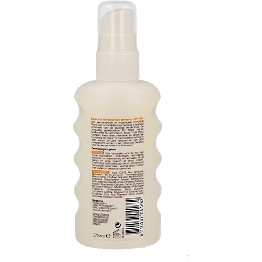Biodermal Zonnespray gevoelige huid SPF50+ 175 Milliliter
