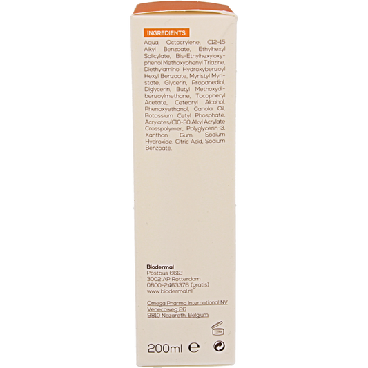 Biodermal Zonnemelk gevoelige huid SPF30 200 Milliliter