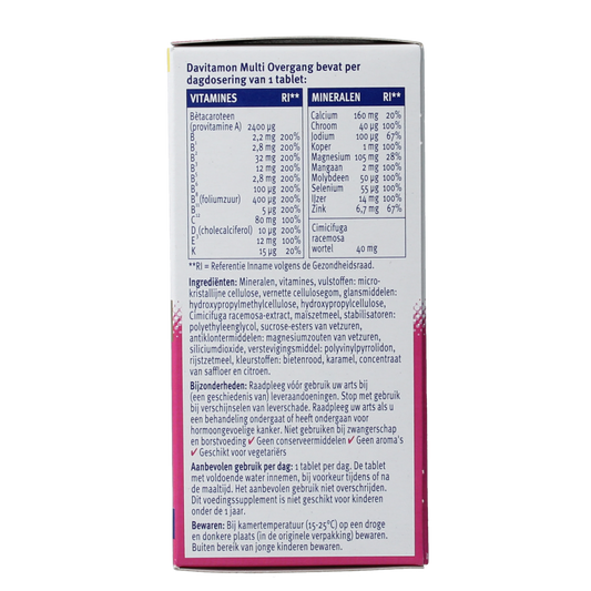 Davitamon Compleet vrouw overgang 60.00 Tabletten