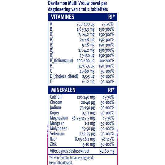 Davitamon Multi vrouw 60 Tabletten