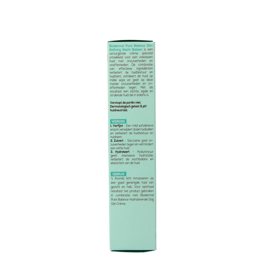 Biodermal Pure balance refining nachtbalsem 50 Milliliter