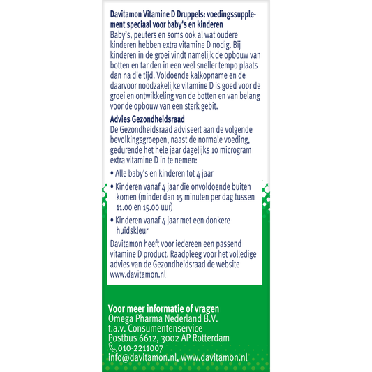Davitamon Vitamine D druppels 25 Milliliter