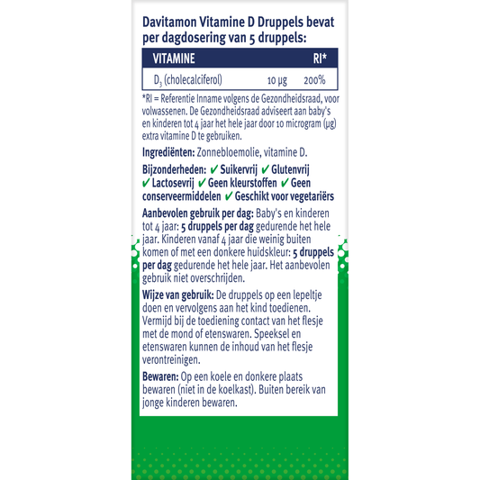 Davitamon Vitamine D druppels 25.00 Milliliter